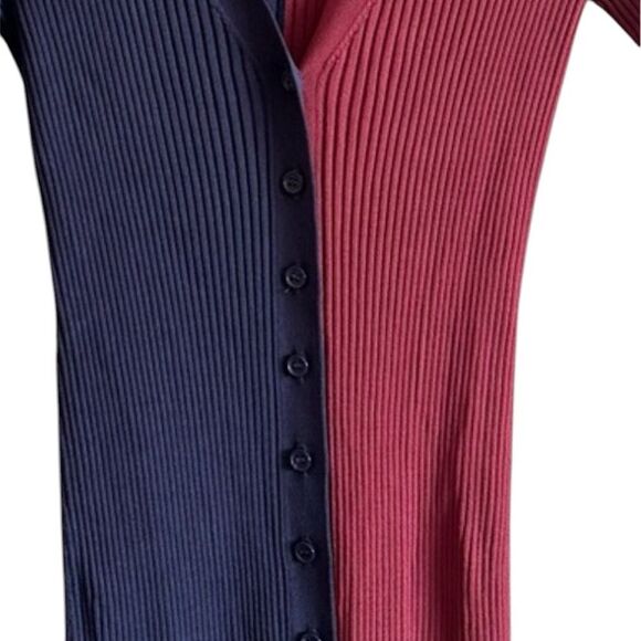 STAUD Shoko Colorblock Sweater Dress Size XS - Picture 9 of 16